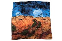 Шелковый платок картина репродукция Ван Гога Пшеничное поле с воронами