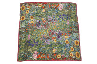 Шелковый платок картина репродукция Густав Климт Flower Garden