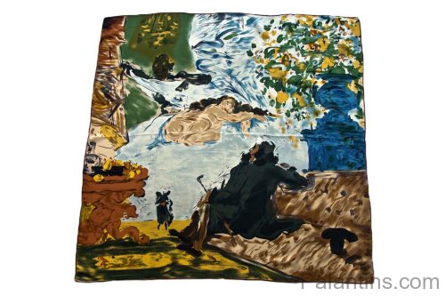 Красивый Шелковый платок картина репродукция Современная Олимпия Поль Сезанн  