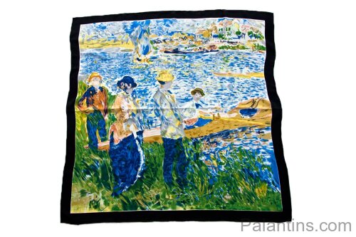 Красивый Шелковый платок картина репродукция Рыбаки  